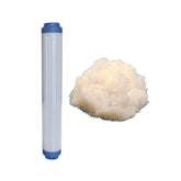 20 Inch Slimline Refillable Filter Cartridge with Tannin Removal Filter Media - H2O Warehouse